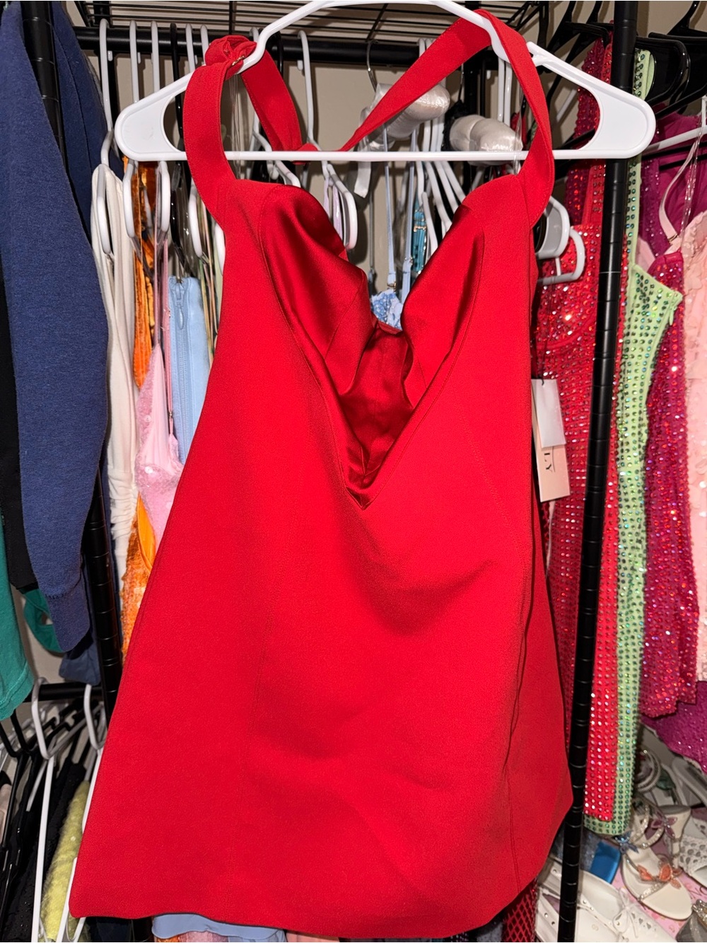 Oh Polly LENORE Red Sweetheart Mini Dress - Picture 5 of 7